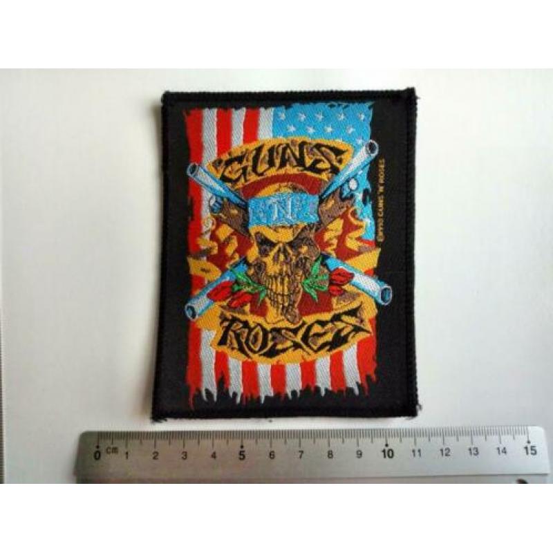GUNS N' ROSES 1993 vintage patch 46 zeldzaam nieuw 9x11.5