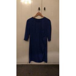 Positie jurk COBALT blauw travel stof