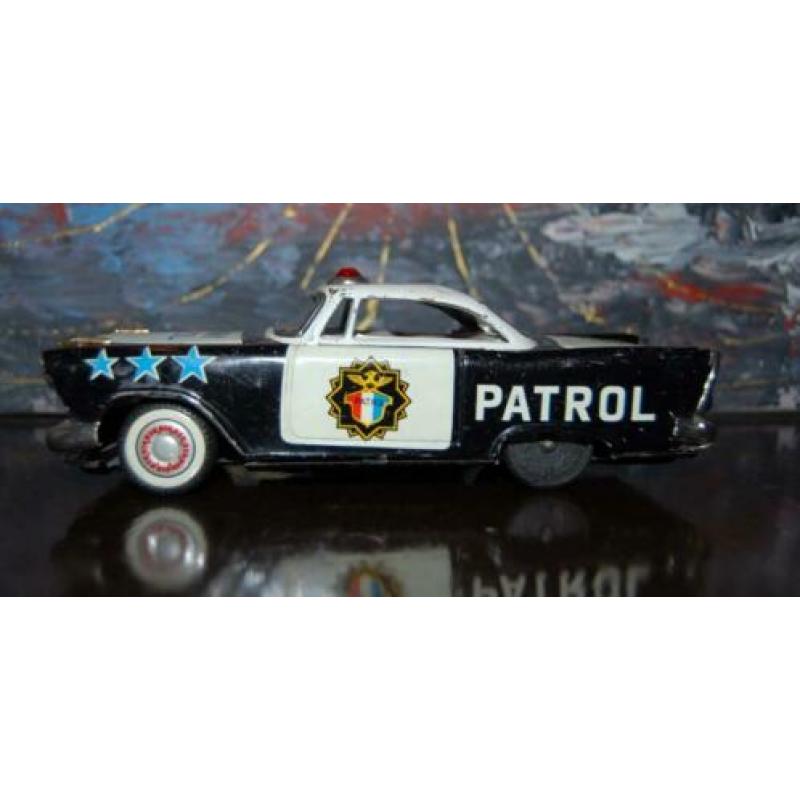 aardige oude blikken PLYMOUTH POLICE PATROL CAR
