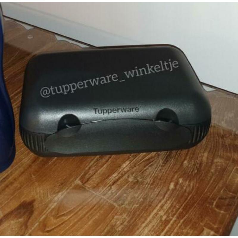 Nieuwe Tupperware Zwarte Snack Pack Broodtrommel lunch doos