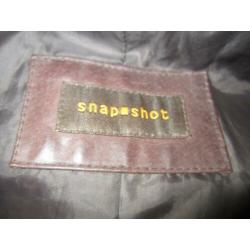 Mooi snap & shot leer jasje maat 40/42