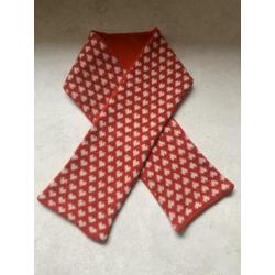 Topvintage Banned scarf rood witte hartjes