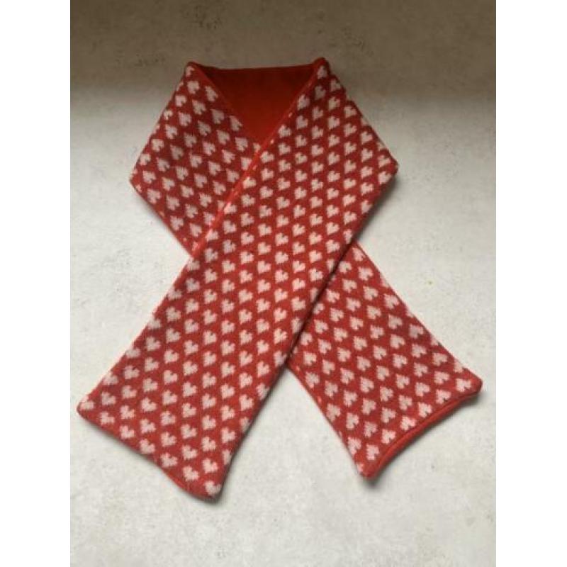 Topvintage Banned scarf rood witte hartjes