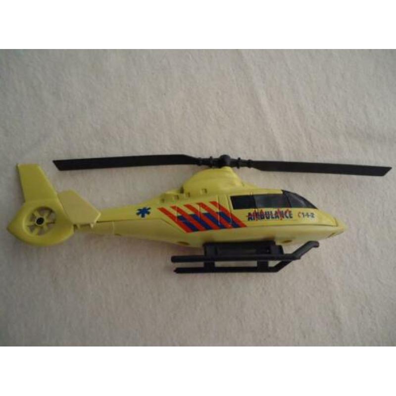 Ambulance Helicopter metaal model 20 cm 112 modelbouw izgst