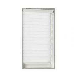 Duo Rolgordijn Cassette 60x130cm Wit Licht doorlatend.