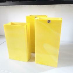 Retro vintage eclectisch Theelicht & vaas ineen set van 3