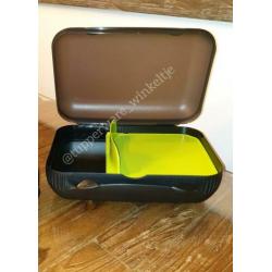 Nieuwe Tupperware Zwarte Snack Pack Broodtrommel lunch doos