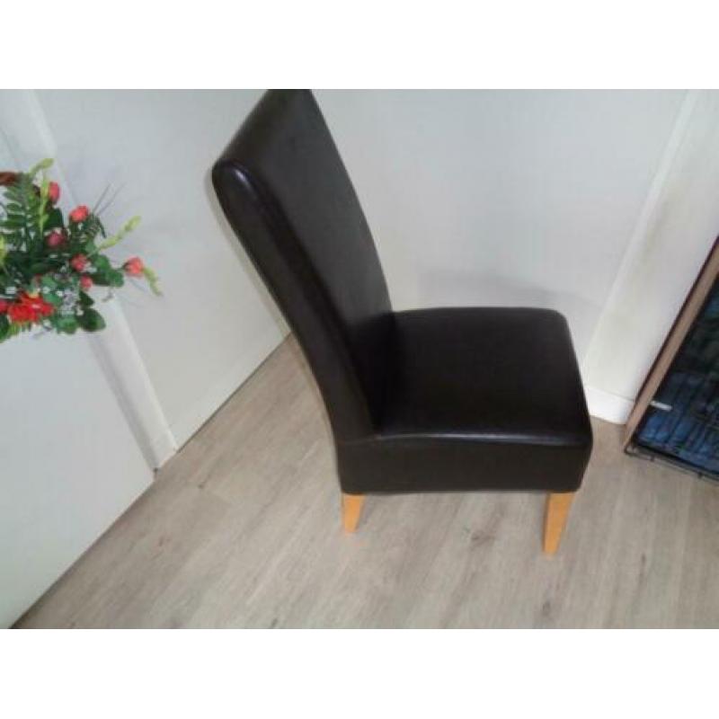 eet kamer stoelen leer