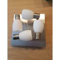 Rvs halogeen plafondlamp zgan