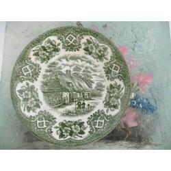 1 english ironstone tableware groen schaaltje retro vintage