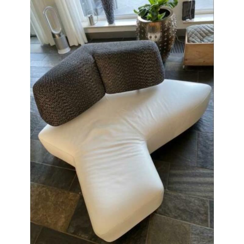 Leolux archipel bank sofa love seat lounge wit leer