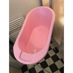 Roze baby badje op standaard incl verkleinen