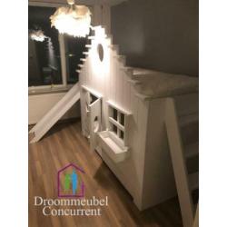 Bedhuis Boomhutbed Steigerhout Vogelhuis Lux GRATIS MONTAGE