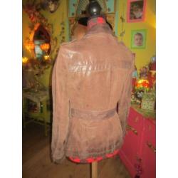 Mooi snap & shot leer jasje maat 40/42