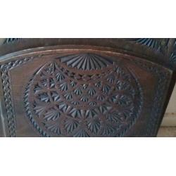 Art Deco Posthouder wand hout uitgesneden