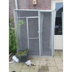 aluminium volière met stevig gaas voor papagaaiachtigen