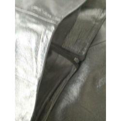 Fraaie vintage knielange leren rok maat 42