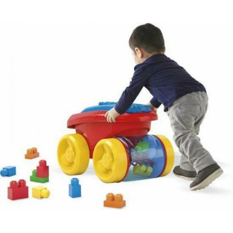 Mattel Mega Bloks blokkenschepwagen nieuw in de doos