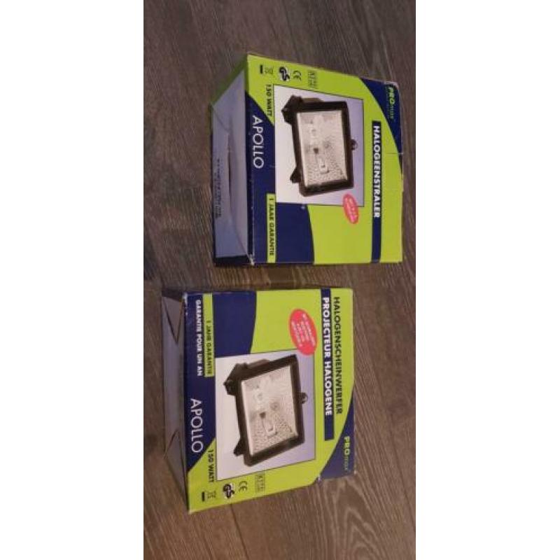 Halogeen spots 7 stuks 150w.