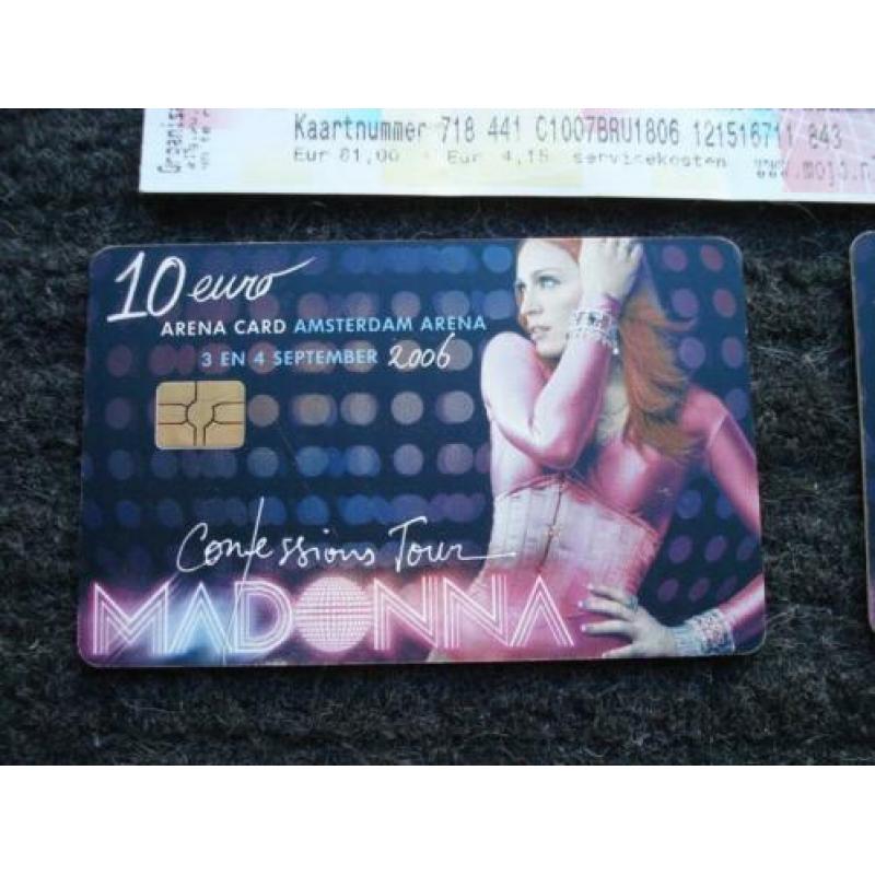 Arena Cards Bruce Springsteen/Robbie Williams/Madonna