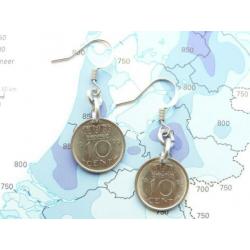 Oorbellen dubbeltje 1995 -1996-1997-1998-1998-1999-2000-2001