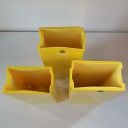 Retro vintage eclectisch Theelicht & vaas ineen set van 3