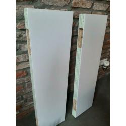 Wandplanken (zwevend) wit, lak