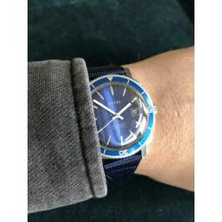 Ancre SeaWatch vintage horloge Duiker Diver Uniek Blauw