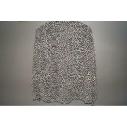 Blousson met strik, tijgerprint, maat XL
