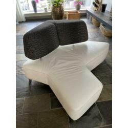 Leolux archipel bank sofa love seat lounge wit leer