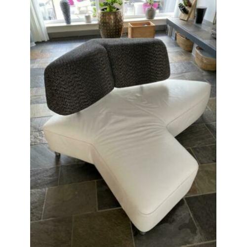 Leolux archipel bank sofa love seat lounge wit leer