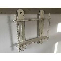Wandrekje/kruidenrek/letterbak/wit rek/keukenrek