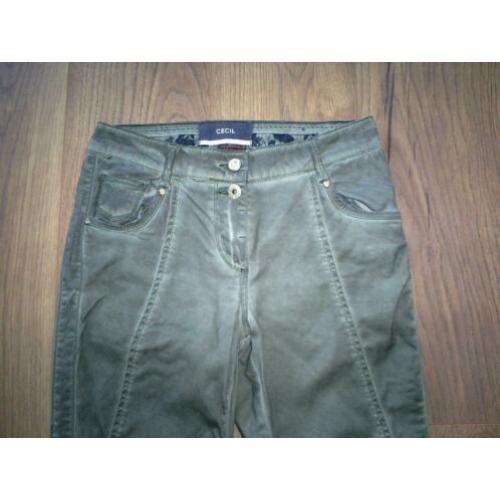 als nieuw!!! groene zomerbroek van CECIL mt. 36