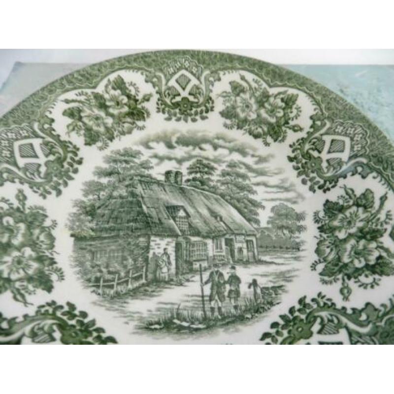 1 english ironstone tableware groen schaaltje retro vintage