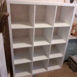 Vakkenkast, wit 146 x 110 x 39 cm