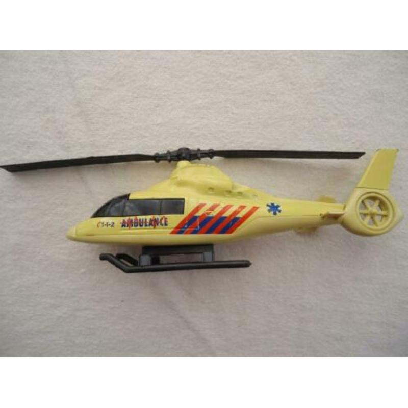 Ambulance Helicopter metaal model 20 cm 112 modelbouw izgst