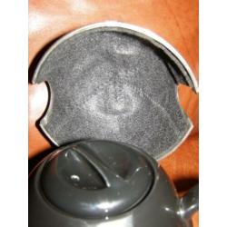 Bredemeijer Theepot Zwart Cosy met RVS buiten mantel