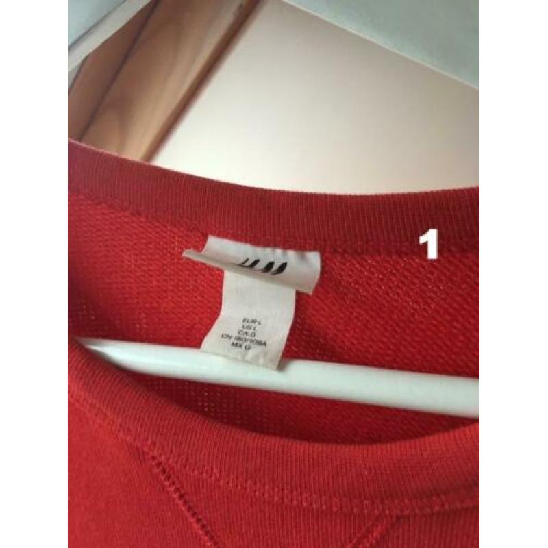 diverse truien en 1 sweatshirt meest maat M