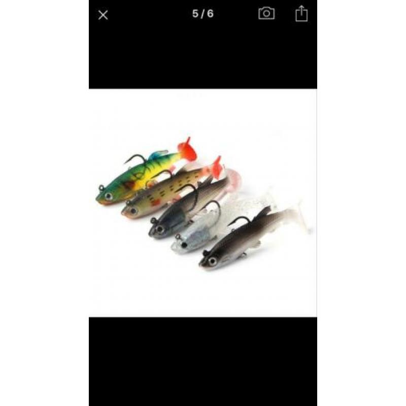 Shads kunstaas super vangers voor snoek, baars snoekbaars