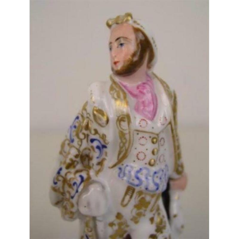 Twee Staffordshire beelden, dansers, 19e eeuw