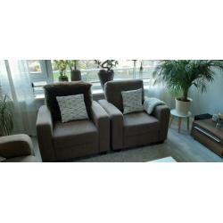 Te koop Bankstel plus 2 fauteuils