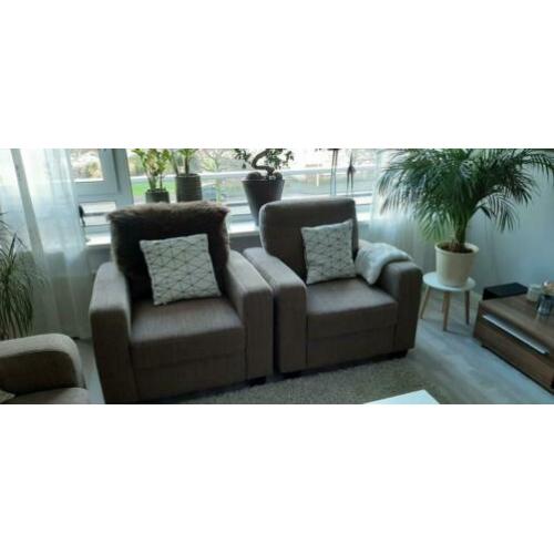 Te koop Bankstel plus 2 fauteuils