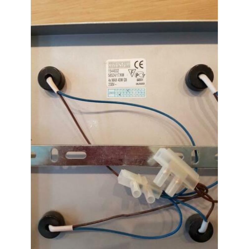 Rvs halogeen plafondlamp zgan