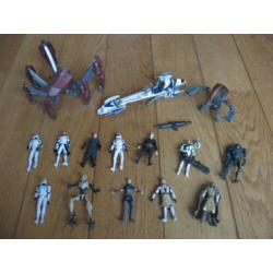 Partij Star Wars poppetje Crab Droid Speeder Bike Hasbro LFL