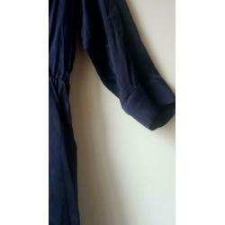 Storm & Marie nachtblauwe wax jurk maat 40
