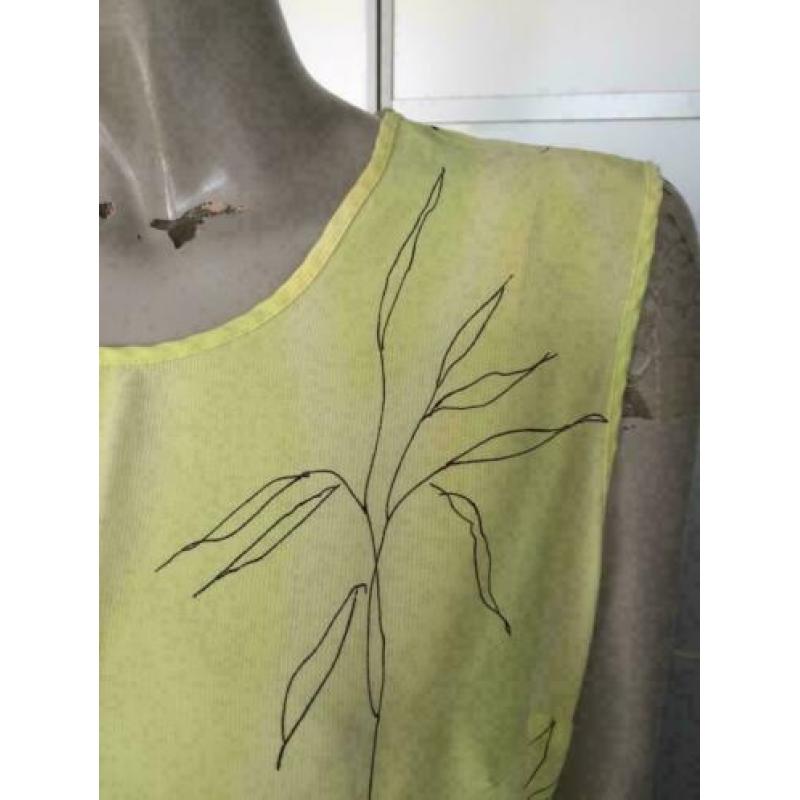 B105 Eugen Klein: geel top blouse Maat42=L