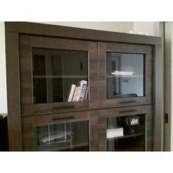 Buffetkast met glas, (TV-meubel en Salontafel)