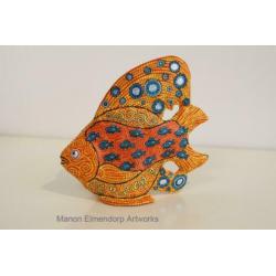100% Handgemaakt Beeldje "Big beautiful Fish" Kunstwerk