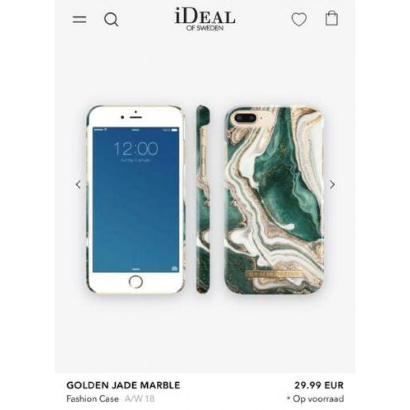 Marble Ideal of Sweden telefoonhoes en ring IPhone 8 Plus