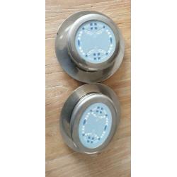 2x Art Deco blik met Villeroy en Boch porseleinen deksel de
